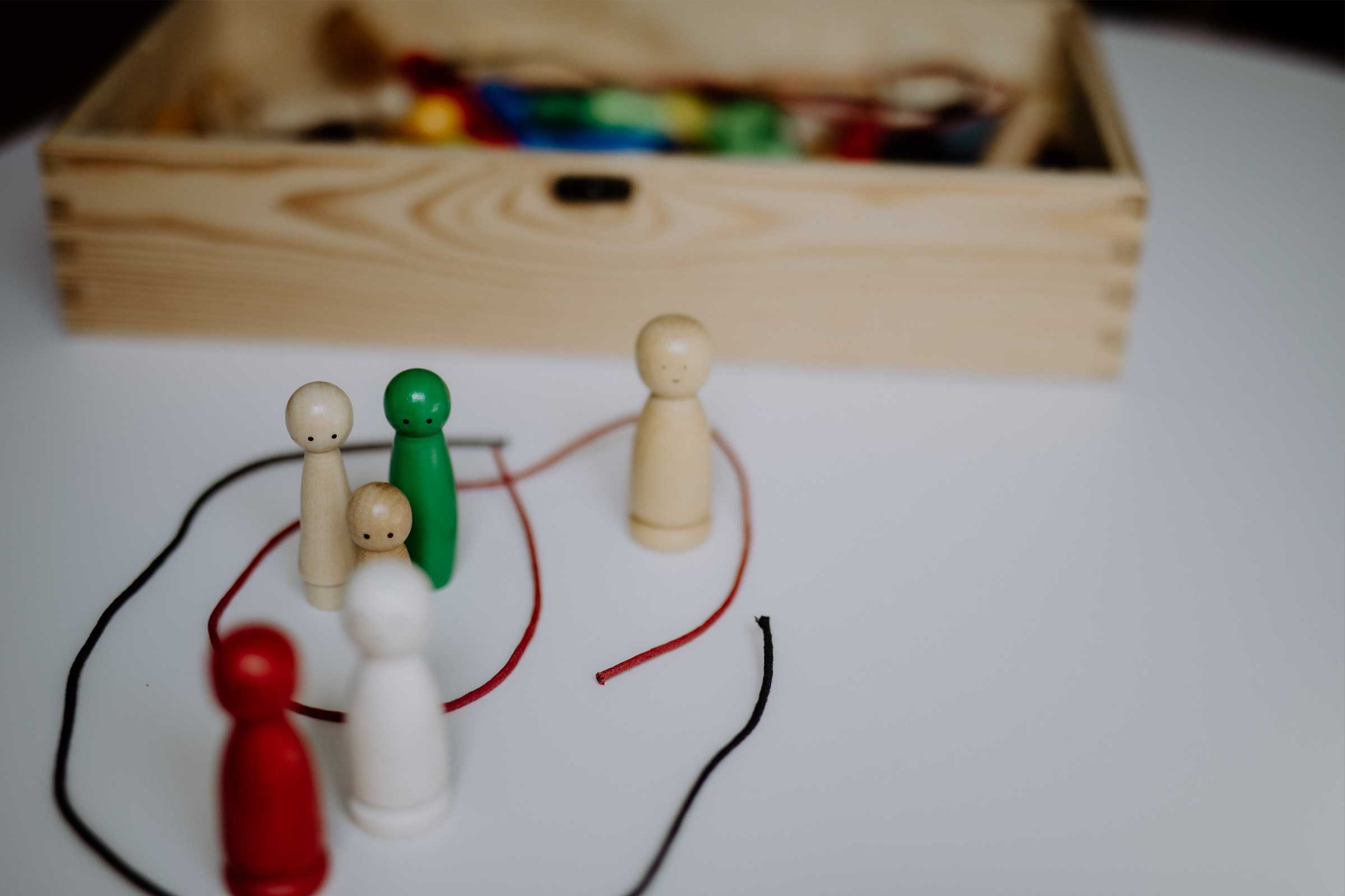 Systemische Figuren als Bild für Familien- und Beziehungsdynamiken